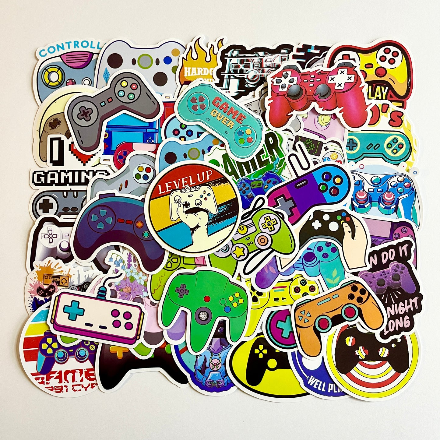 50 pcs Sticker pack GAMER Waterproof for laptop, car, helmet, bike, scooter Stickers