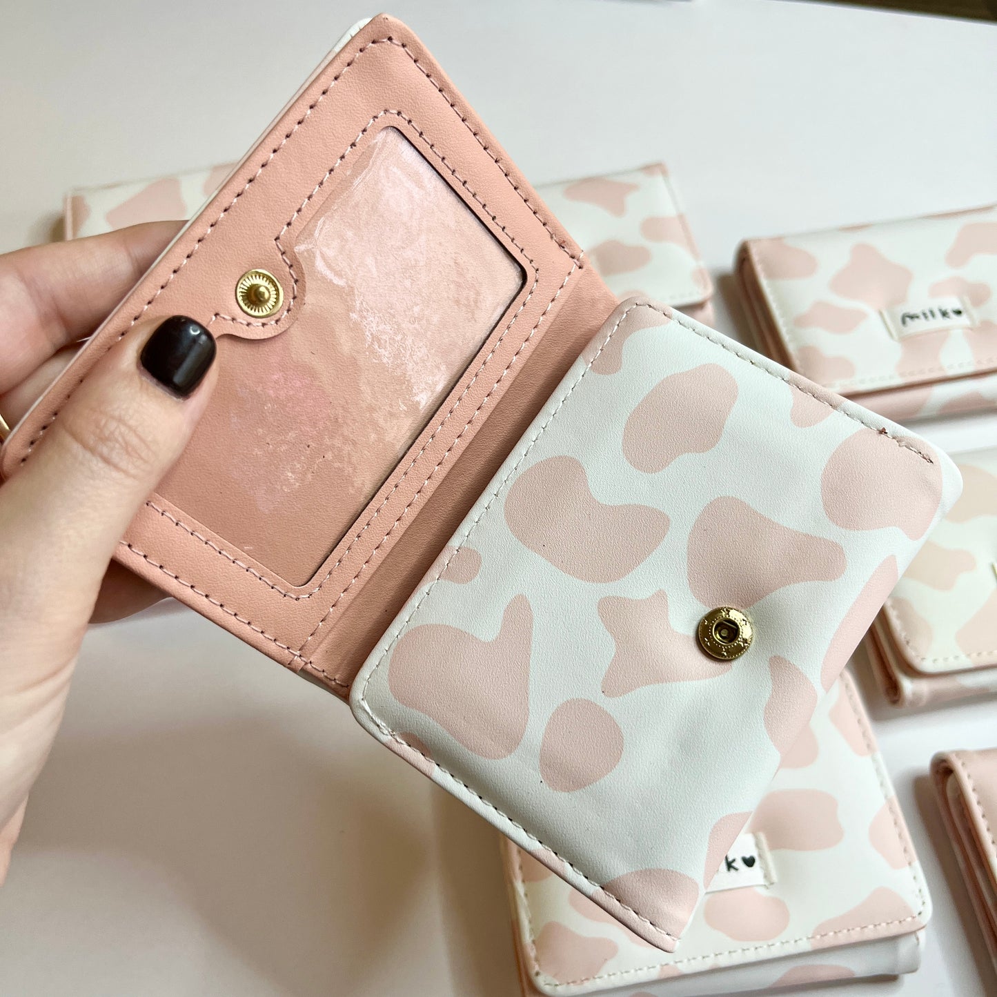 Cow Print Wallet for Women Cash and Card Holder for Woman