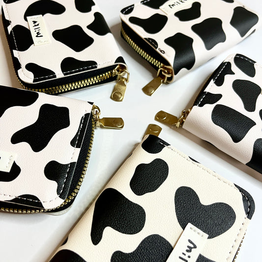 Cow print Wallet for Women Cash and Card Holder for Woman